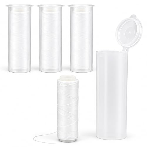 Cinta elástica para cebo de Bait – Hilo elástico para cebo de pesca invisible para cebo natural y señuelos artificiales, cinta fina en tubo dispensador, para pesca marina y bagre