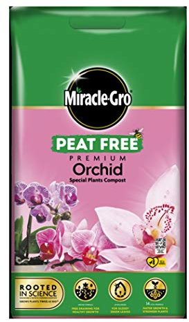 Miracle Gro Peat Free Premium Orchid Potting Compost With Vital Minerals 6L Bag