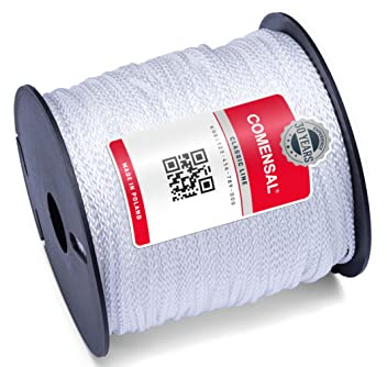 COMENSAL® Nylon-Maurerschnur 100m - Ziegelschnur - Dicke 2mm - Auf Spule - Reißfest & Zuverlässig - Knotenfest - Made in EU