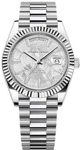 RollsTimi PD1783 DD40 Herren Uhr, NH36A Japanisches Automatikwerk, Day/Date, 100m Wasserdichtheit, Edelstahlarmband, Saphirglas, Luxus Herren Automatikuhr