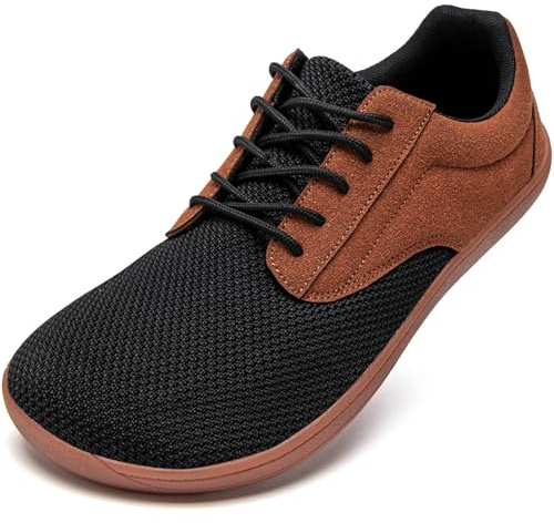 Oltyutc Barefoot Shoes Mens Trainers Wide Fit Shoes Brown Size 5.5 UK