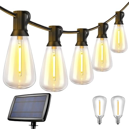 TiooDre Solar String Lights Outdoor, Globe Autumn Fairy Lights 8m Waterproof 8 Mode Fairy Garden Lights, 16 LEDs Halloween Light for Party Porch Patio Gazebo Garden Autumn Decoration