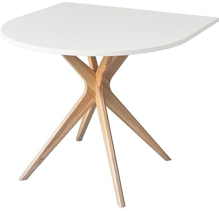 RAGABA JUBI Halb Ovaler Esstisch 90x90cm Weiß