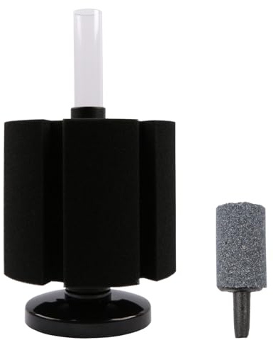 Anxihanee Sponge filter for Aquarium Fish Tank Internal Filter for Shrimp Betta Breeding Nano Tank up to 300 Litre (60PPI)