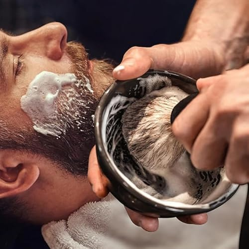 1 Set Di Set Di Scodelle Per Barba E 1 Pettine Per Barba, Setole Morbide Naturali, Una Selezione Di Regali, Adatto Per La Cura Quotidiana Degli Uomini.