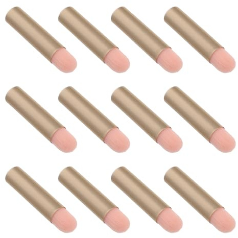 ibasenice Juego de 12 Brochas de Maquillaje Mini Multifuncionales para Labios, Ojos y Corrector, Portátiles para Viaje, Aplicador Compacto Esponja para Sombras de Ojos, Pinceles Precisos