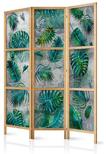 murando Room divider Tropical leaves 135x171cm / 54x68 3 pieces