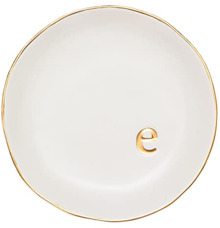 COLLECTIVE HOME Ceramic Jewelry Tray, Trinket Dish, Gifts for Women (E)