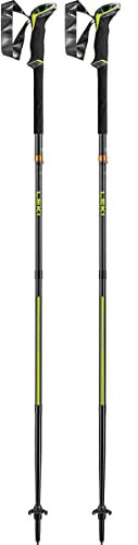 LEKI Sherpa FX.One Carbon Stöcke, naturalcarbon-Neonyellow-White, 130CM
