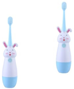 FOMIYES 2sets Cartoon Shape Boys and Girls Electric Toothbrush Sonic Vibrates Battery Operated Safe for Boys and Girls Toothbrush