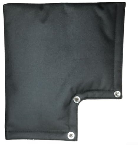 Eawfgtuw Funda para grifo al aire libre, protector aislante impermeable, tamaño grande, 30,5 x 33 cm, protección contra congelación de invierno para boquillas, fácil instalación, negro, blanco (negro)