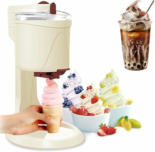 BGVYFXEZ Machine à crème glacée Molle, Machine à crème glacée Domestique Portable à partir, Machine de Fabrication de crème glacée Semi-Automatique, Machines à crème glacée au Yaourt