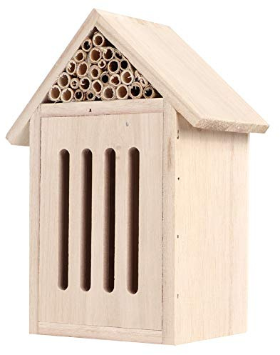 Casa de Mariposa, Jardín Al Aire Libre de Madera de Madera Casa de Abejas Mariquita Casa de la Casa de Madera de Madera de la Madera del Refugio de la Caja de la Caja de (C)