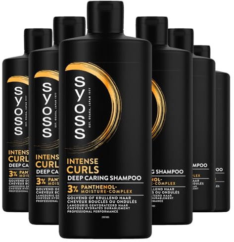 6er Pack - Syoss Shampoo für lockiges und welliges Haar - Intense Curls - 440ml