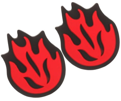 ifundom 2 pièces Amortisseurs Raquette Tennis Silicone Souple Forme Flamme Vibrations Contrôle Chocs pour Meilleure Stabilité et Confort