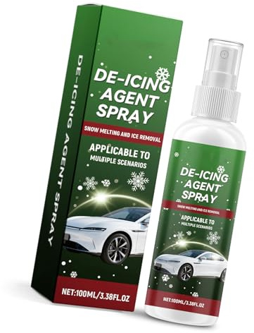 VOQGHTU De-icer Spray 100ml,Anti Freeze Spray for Car Window, Fast Acting De-Icer Spray,Car Ice Melting Sprayer