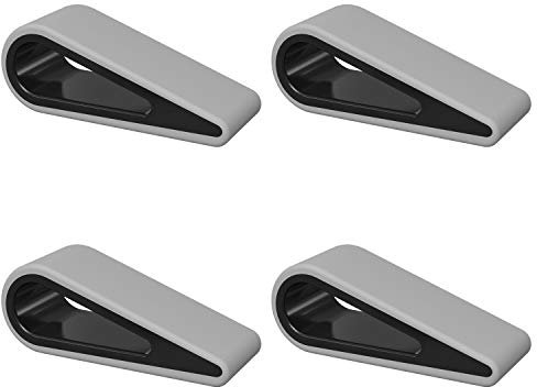 MoKo Universal Laptop/Notebook Ständer, [4er Pack] Anti-Rutsch Haltbarer Silikon Elevation Ständer Leichter Stabiler Halter, Ultrakompakte & Tragbare Keile für Laptop, Tablet, Tastatur - Grau