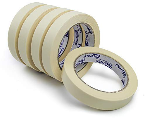 CRINSTON - Ruban de masquage pour peinture 40m x 18 mm. (Lot de 5 Rouleaux)