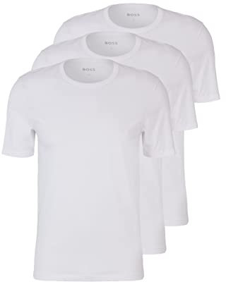 BOSS Herren Rn 3p Co T-Shirt, White 100, XL EU