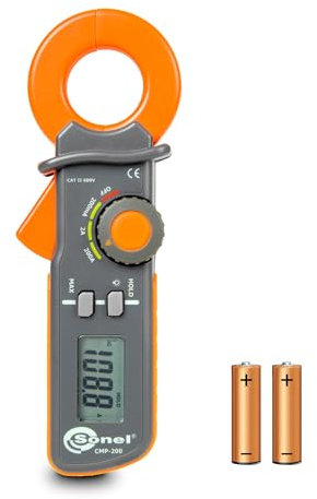 Pinza Amperométrica Sonel CMP-200 - Medición de corriente de dispersión - 200A - Probador AC/DC - Detectar cortocircuitos - Fácil de usar - Pantalla LCD - Herramienta probada (CMP-200)