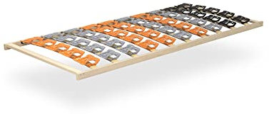 i-flair 7-Zonen Lattenrost TFlex50F 100x200 cm Teller Lattenrahmen Hergestellt in der EU - Starr