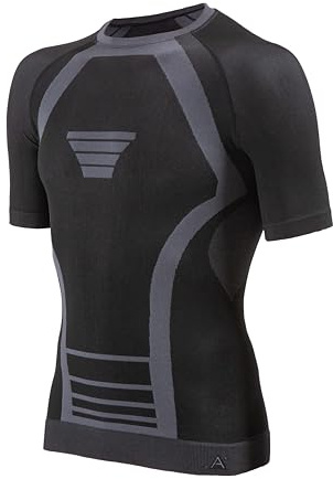 Risalti Maglia Termica Uomo e Donna Extreme Unisex - Intimo Termico Manica Corta Traspirante, Abbigliamento Termico Tecnico Invernale Senza Cuciture - Made in Italy