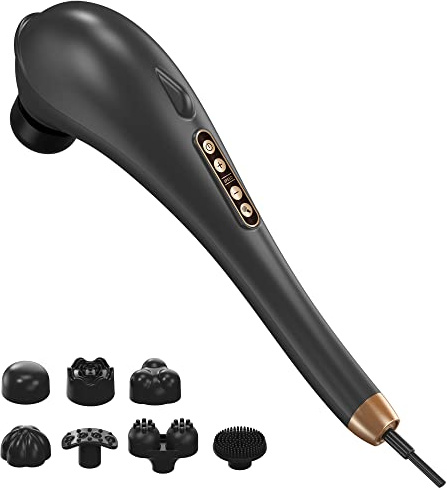 Asopal Back Massager, Deep Tissue Massager, Massage Machine for Pain Relief, Hand Held Massage Tool, Electric Percussion Body Relax Machine, Handheld Relaxation Tool