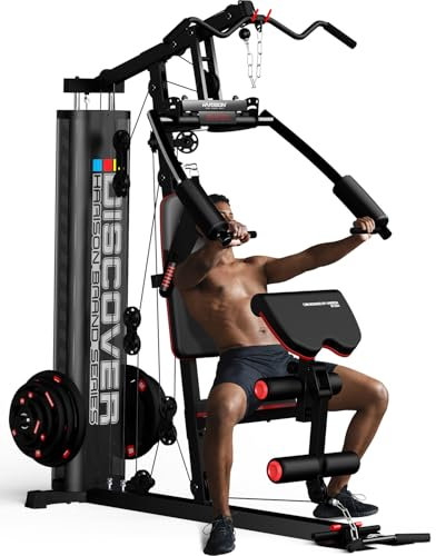 HARISON Plate Loaded Home Gym, Load Any Plates to 450 LB, No Plates