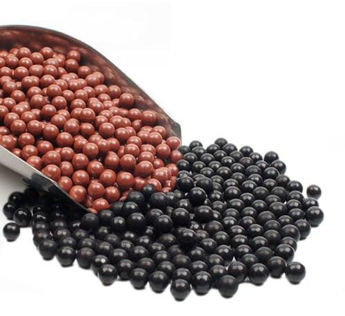 Whakano 400 Stück Steinschleuder Kugeln Munition,Tonkugel Schleuderball,Schleudermunition,Zwille Munition Für Schieß und Jagdschießübungen,Funktioniert mit jeder Schleuder,9mm,Zufällige Farbe