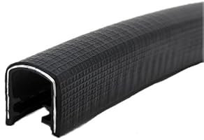 Rivestimento del bordo del canale a U, Striscia di tenuta in gomma, 3,28FT Striscia di tenuta del bordo for la protezione dagli agenti atmosferici in gomma, Protezione del bordo della portiera dell'au