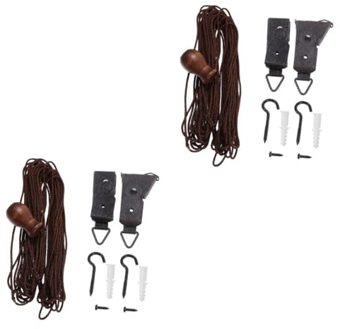 DOITOOL 2 Set Di Accessori Per Tende a Rullo Con Corda Kit Per Installazione Facile Di Tende a Rullo Per Interni Accessori Per Domestiche Resistenti E Pratici