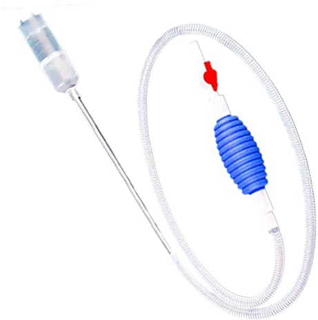 Ruwshuuk Limpiador De Pecera con Aspiradora, Sifón de Manguera Transparente de Flujo Rápido, Accesorios para Bomba De Acuario De Estanque, Betta, Camarones, Guppy Y Principiantes