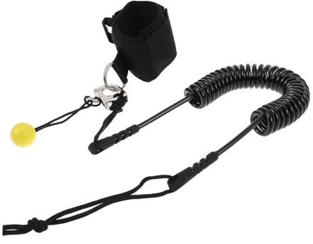 VICASKY Leash Paddleboard Coil Regolabile con Cinturino Caviglia Ergonomico per SUP Surf e Bodyboard Corda Sicurezza Rapida per Sport Acquatici