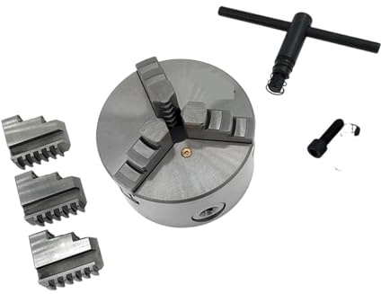 Plato de Torno, K11-125 Portabrocas autocentrante de 3 mordazas for mini máquina torno metal(30mm spindle hole)
