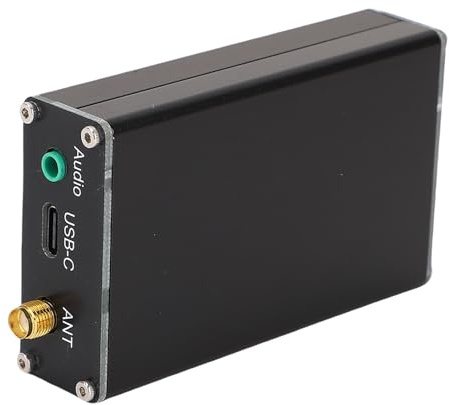 Denash FM-sändare, Justerbar Utfrekvens 76 108MHz LCD-skärm Minnesfunktion USB Typ C-ström, med 1M Teleskopisk Antenn för Radiosändning