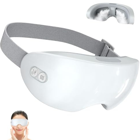 Steam Therapy Mask, 2-in-1 Eye Massager with Heat & Cold, Cordless Adjustable Eye Steamer, Rechargeable Heated Eye Mask, Relief Tired Eyes, for Dark Circles