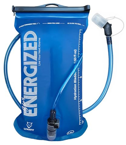 Hydration Bladder 1.5L with Magnetic Tube Clip – BPA-Free, Odorless Water Bladder with Food-Grade TPU & Premium TPU Tube, Leakproof Hydration Pack Reservoir for Hiking, Running, Cycling & Camping.