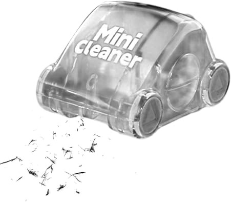 Limpiador de escritorio - Monstruo de las Galletas | Mini Barredora de Mesa | Atrapador de polvo portátil para goma de borrar Residuos Virutas Lápiz Organizador Escritorio Accesorios para el Hogar