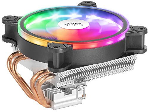 Mars Gaming MCPU220, Schwarzer CPU-Kühlkörper, TDP 140W, DUAL ARGB, PWM Silent