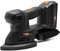 WEN 20401 20V Max Cordless Detailing Palm Sander with 2.0 Ah Lithium-Ion Battery and Charger, Black