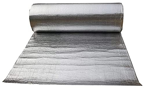 ZAURBA Reflective Aluminium Foil Insulation Bubble Foil Insulation Vapour Barrier Radiant Barrier for DIY Applications Loft, Attic, Garage, Shed, Hutch (Size : 1x9m)