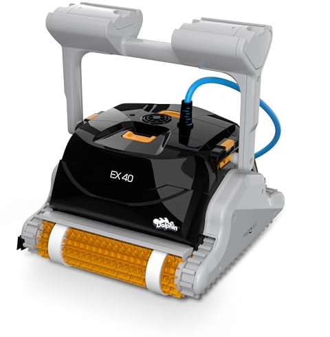 Dolphin EX40 Robot Nettoyeur électrique avec Fil pour Piscine Hors-Sol Jusqu’à 12 m - Nettoyage Fond et parois - Système de Scan Intelligent