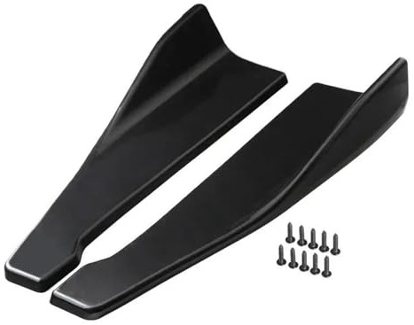 Kit D'extension De Bas Caisse 48 Cm pour BMW E90 E92 E93 E60 E61, Comprenant Un Cache pour Aileron Arrière Et des Canards Jupes Latérales Voiture(Noir Brillant)