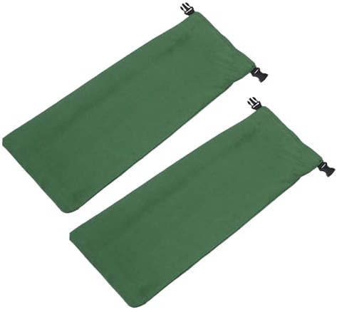 SAFIGLE 2PCS Flood Prevention Sandbags for Doors and Garage – 27.5x11 Inch Thickened Canvas Water Barrier Bags with Insert Buckle, Reusable Floor and Window Flood Protection