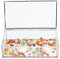 Homtone Boîte en argent vintage avec couvercle en verre, organisateur de bijoux décoratif, boîte rectangulaire transparente, porte-bague en argent pour fête d'anniversaire de mariage (taille M)
