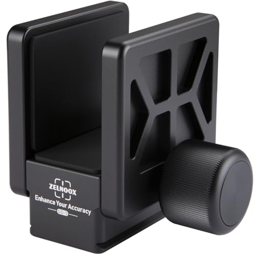 Zelnoox Arca-Swiss Rifle Saddle Mount Hunting Tripod Clamp with Quick Release Dovetail (6061 Aluminum, Anti-Scratch Pads) for Shooting Accuracy