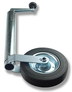 Torado Rueda de apoyo para remolque, 48 mm, con neumáticos de goma