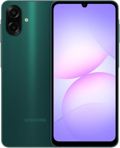 Samsung Galaxy A07 LTE (International Version) Smartphone, 128GB Storage, 4GB RAM, 6nm Processor, Large Display, 6x OS Upgrades, Green