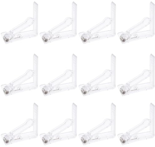 Gadpiparty Pinzas para Manteles Transparentes Resorte Paquete de 12 Clips Sujetamanteles Triangulares para Mesas de Exterior Ideales para Picnics Camping y Fiestas al Aire Libre