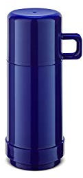 ROTPUNKT Isolierflasche 60 JESPER 0,25 l | Zweifunktions-Drehverschluss | BPA Frei - gesundes Trinken | Made in Germany | Warm + Kalthaltung | Glaseinsatz | hyperblue